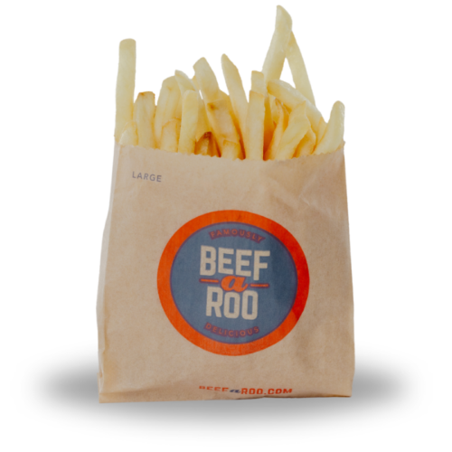 Enjoy french fries at beefaroo